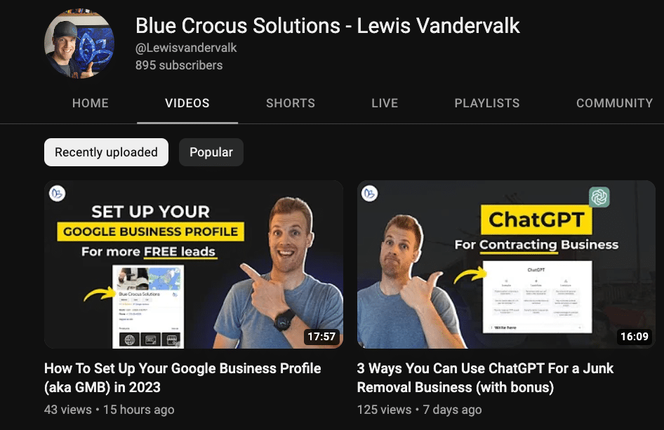 Blue Crocus Youtube Channel