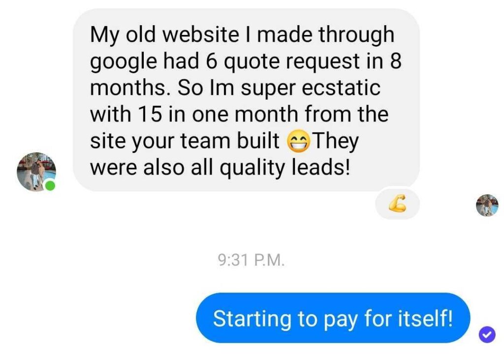 client was able to rank better on google